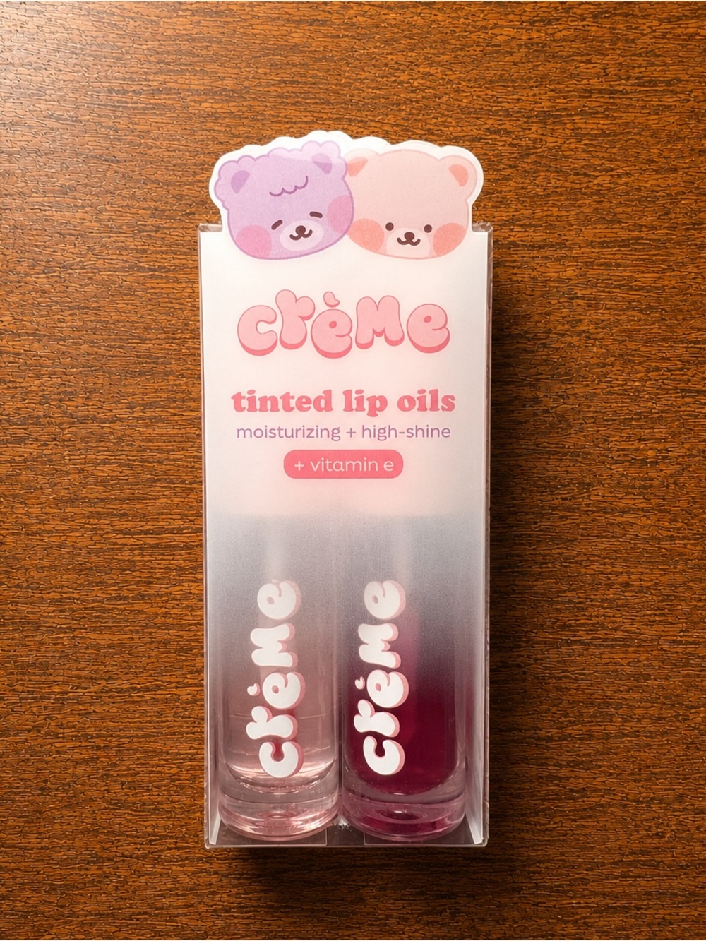 The Crème Shop Boba Bears High-Shine Tinted Lip Oil Duo